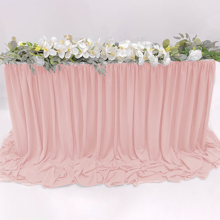 Flower table clearance skirt